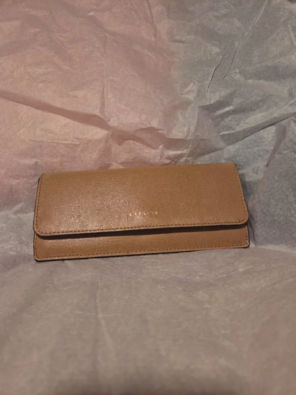 Coach Saffiano Slim Wallet